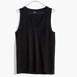 Whisper Cotton V-neck Pocket Tank